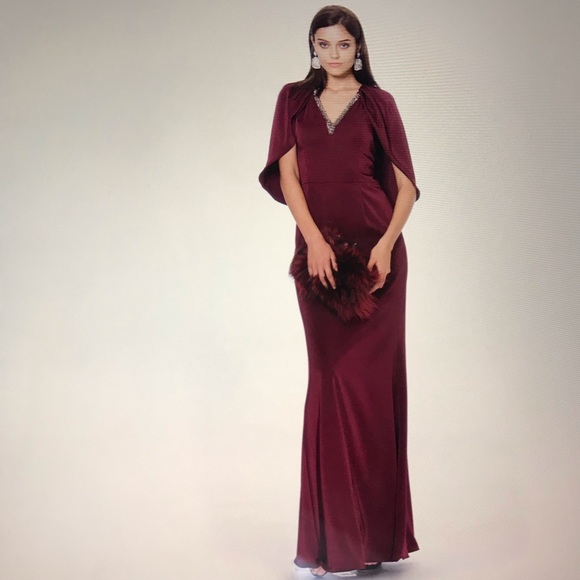 David Meister embellished V-Neck gown - Picture 7 of 8